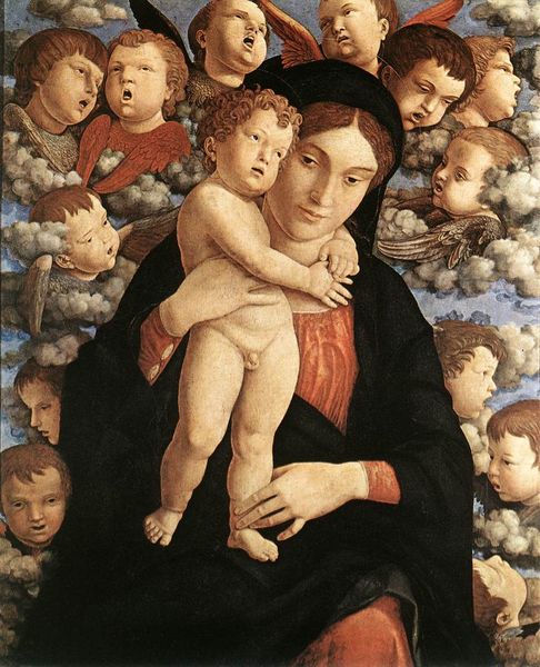 Andea Mantegna Madonna con cherubini