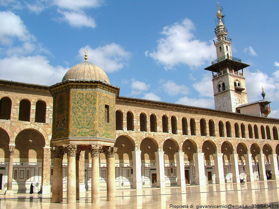 Damasco-interno della moschea degli Omayyadi.