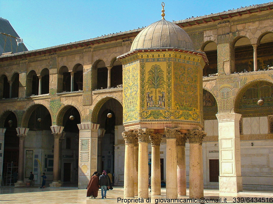 Damasco-interno della moschea degli Omayyadi